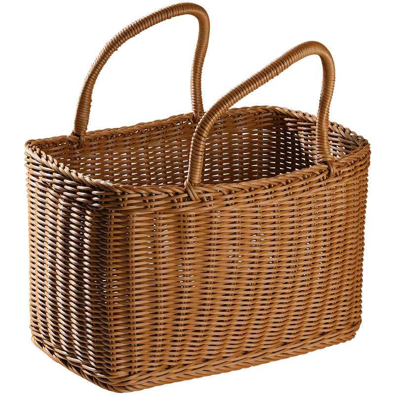 Portable Woven Shopping Basket