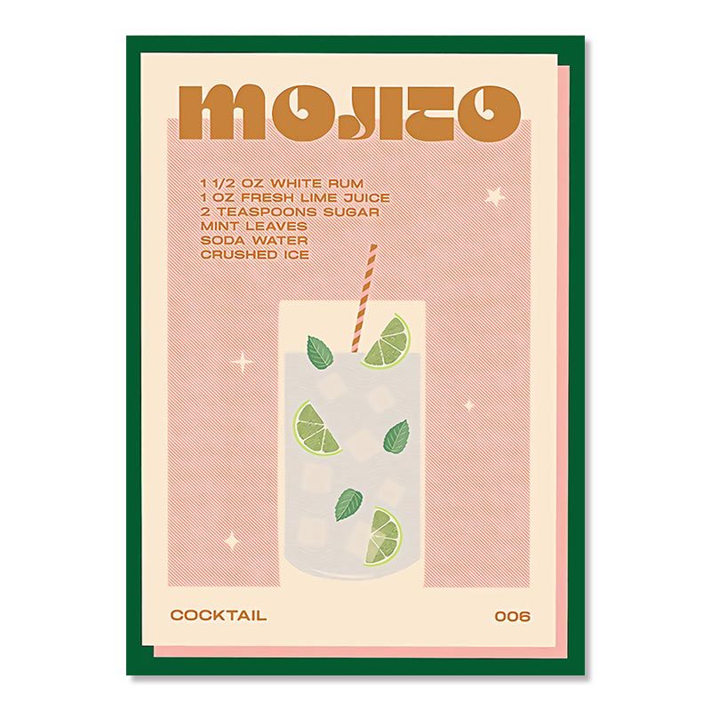 Poster artwork for the Mojito cocktail