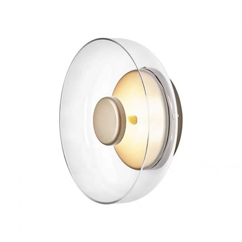 Postmodern bedside glass lamp for bedroom