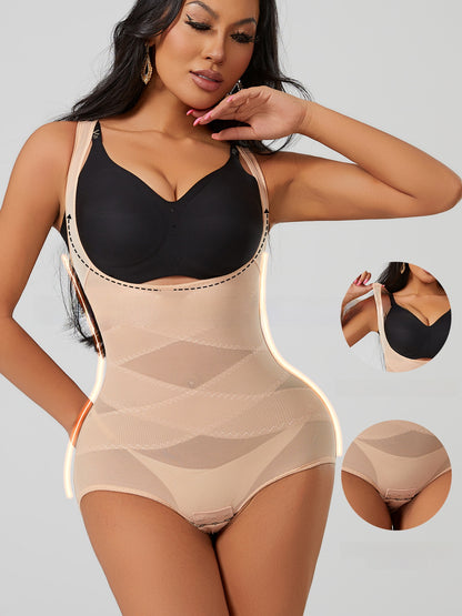Postpartum Buttoned Shapewear Dress
