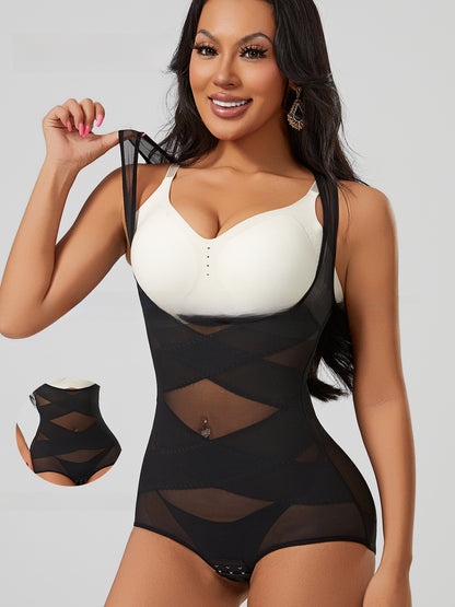 Postpartum Buttoned Shapewear Dress