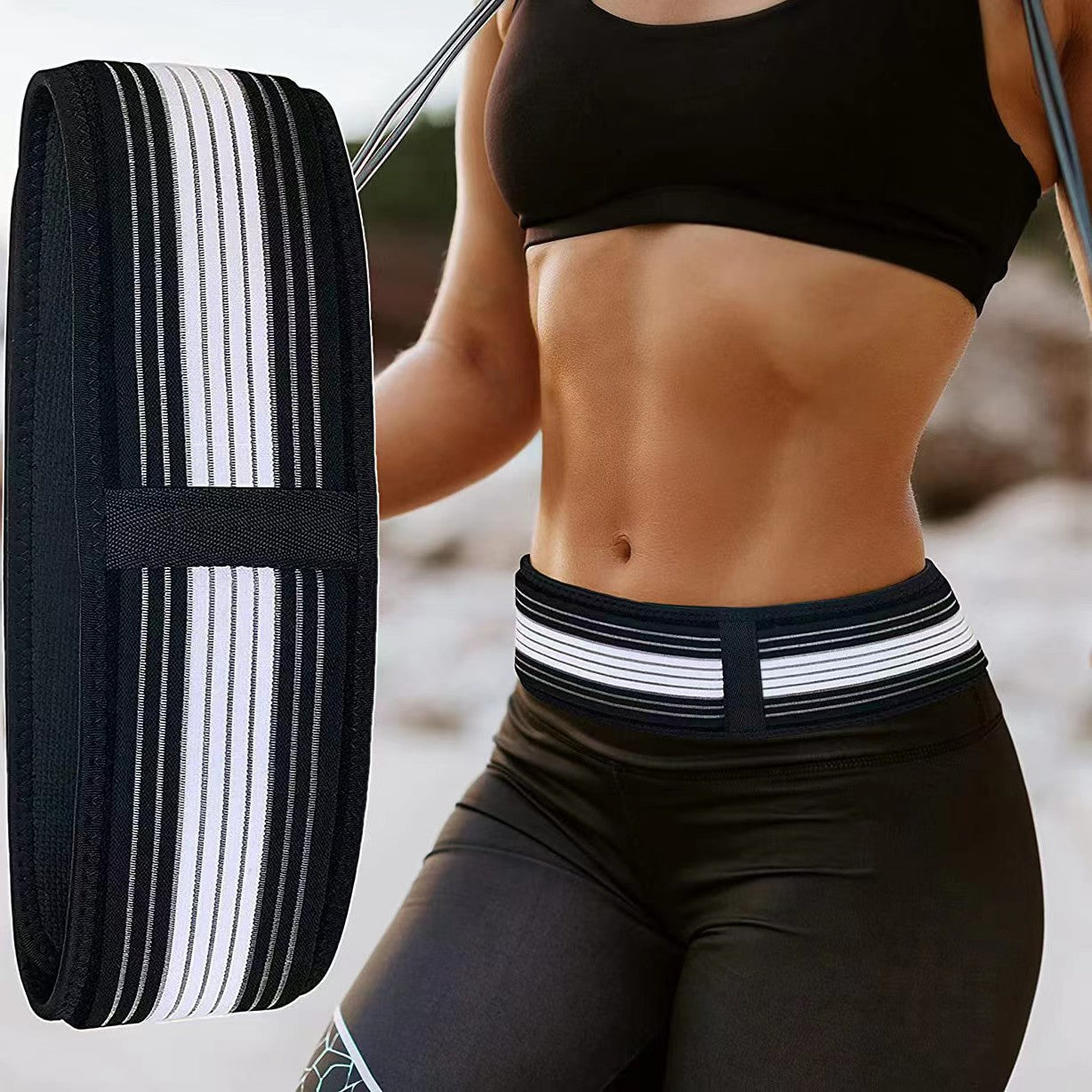 Postpartum girdle women's belly belt waist support breathable pelvic bone forward correction belt pregnant women's girdle hip lifting