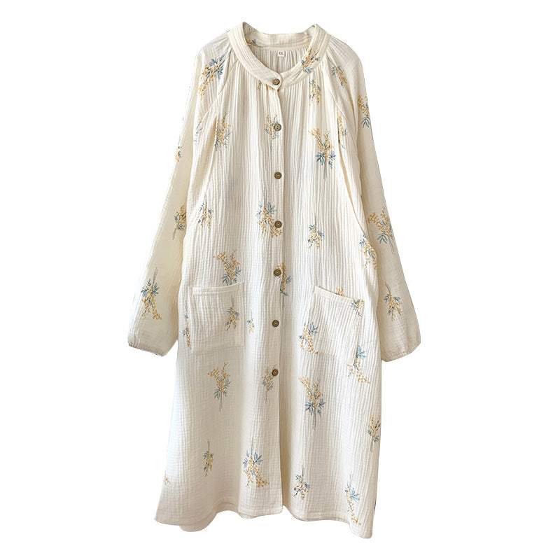 Postpartum pregnant woman sleepwear postpartum dress