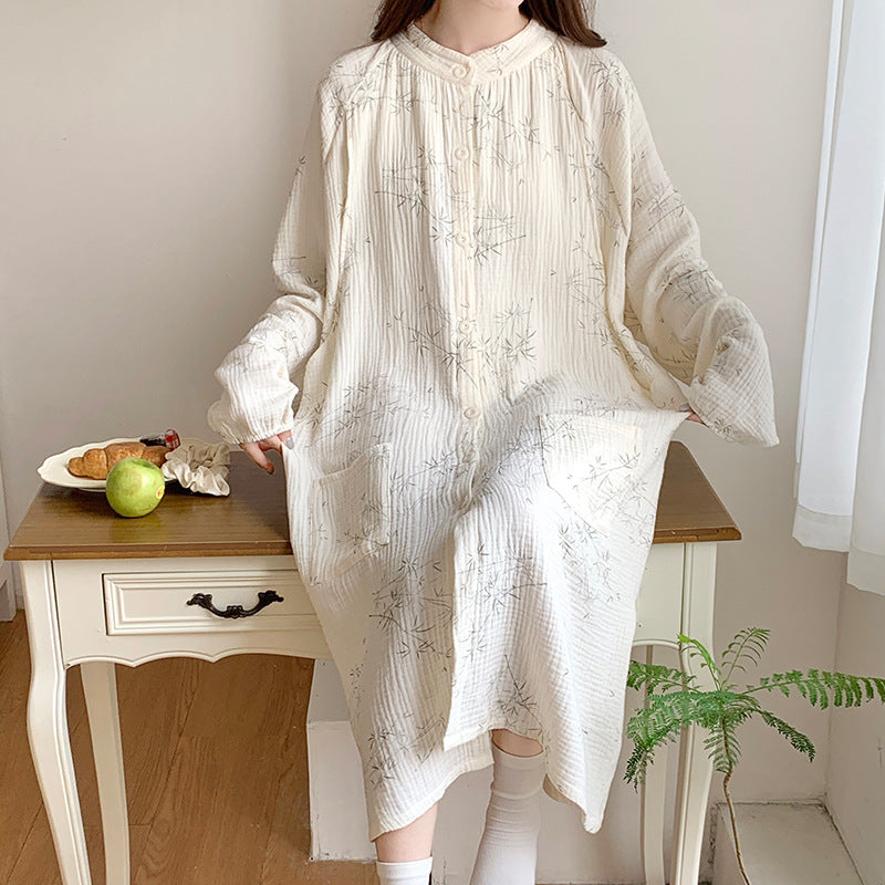 Postpartum pregnant woman sleepwear postpartum dress
