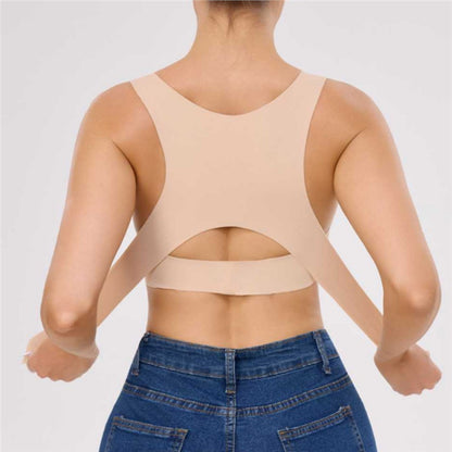 Posture-Correcting Seamless Sports Bra with Front Clasp