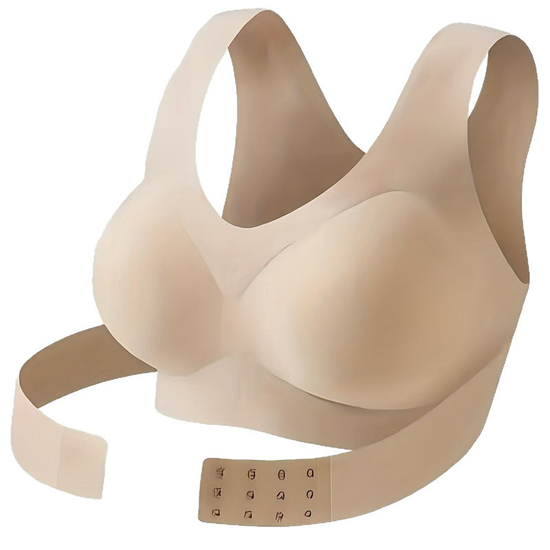 Posture-Correcting Seamless Sports Bra with Front Clasp