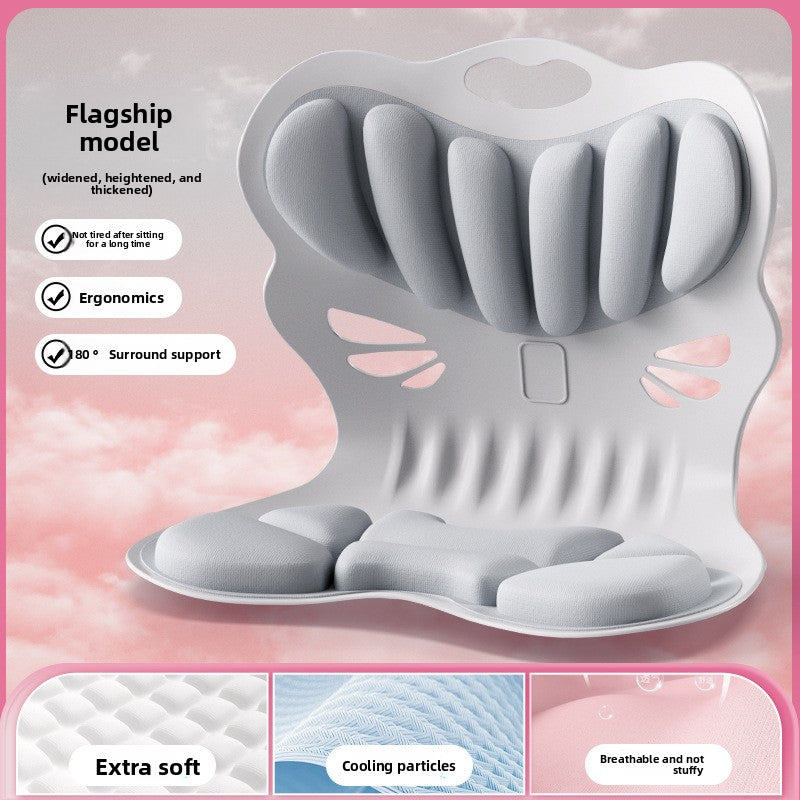 Posture Correction Memory Foam Lumbar Support Cushion