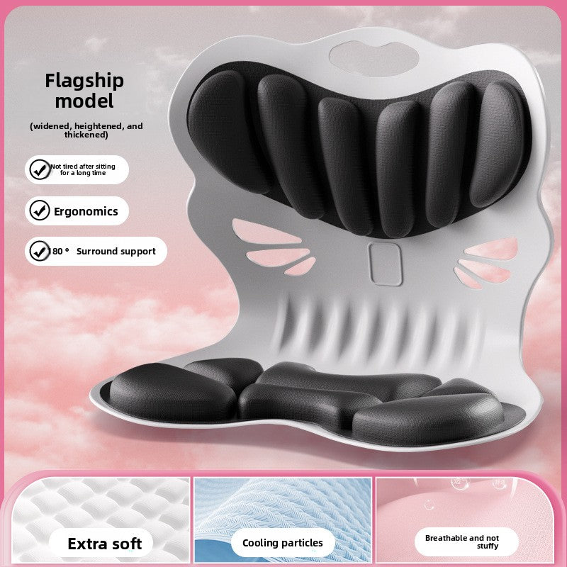 Posture Correction Memory Foam Lumbar Support Cushion