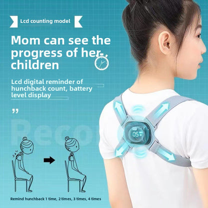 Posture prevention belt against hunchback