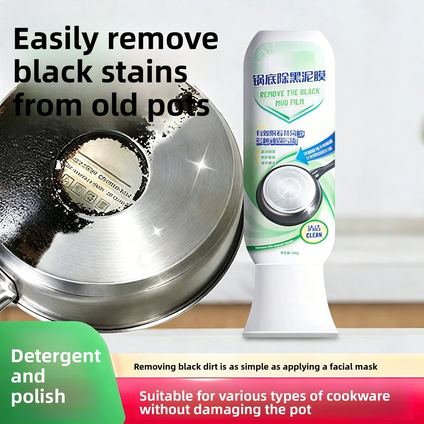 Pot Bottom Cleaning Paste