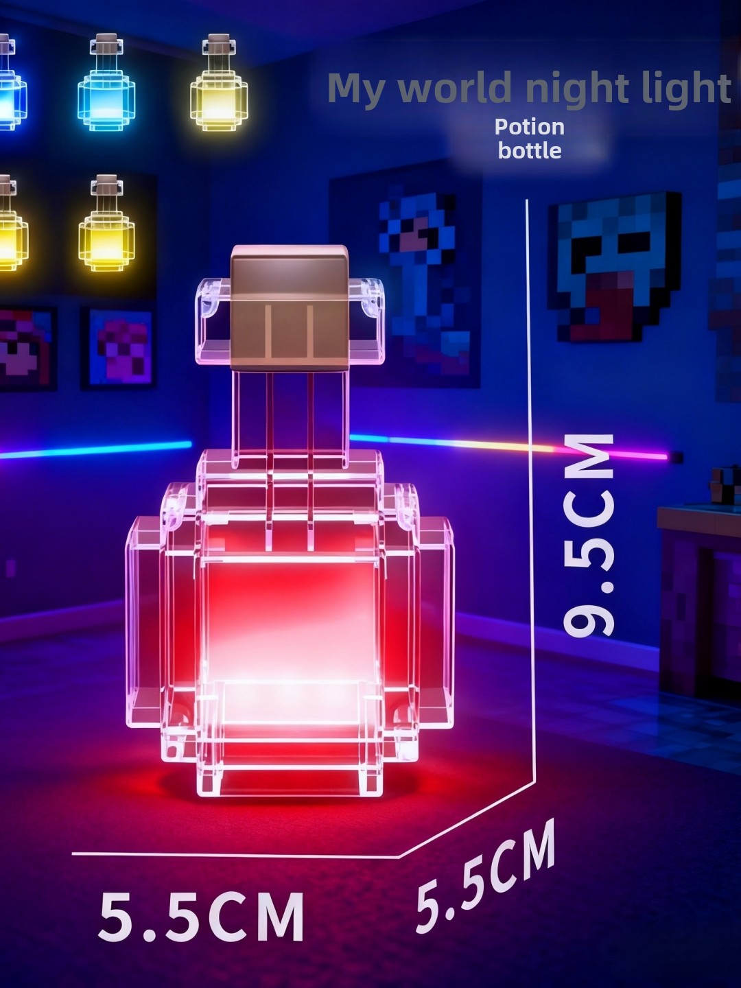 Potion bottle night light