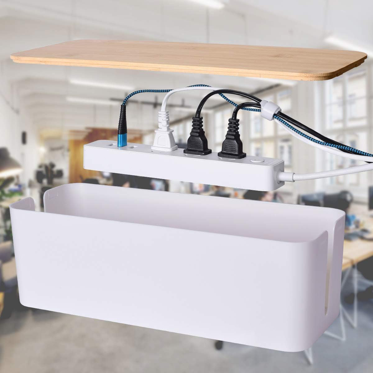 Power cord storage box