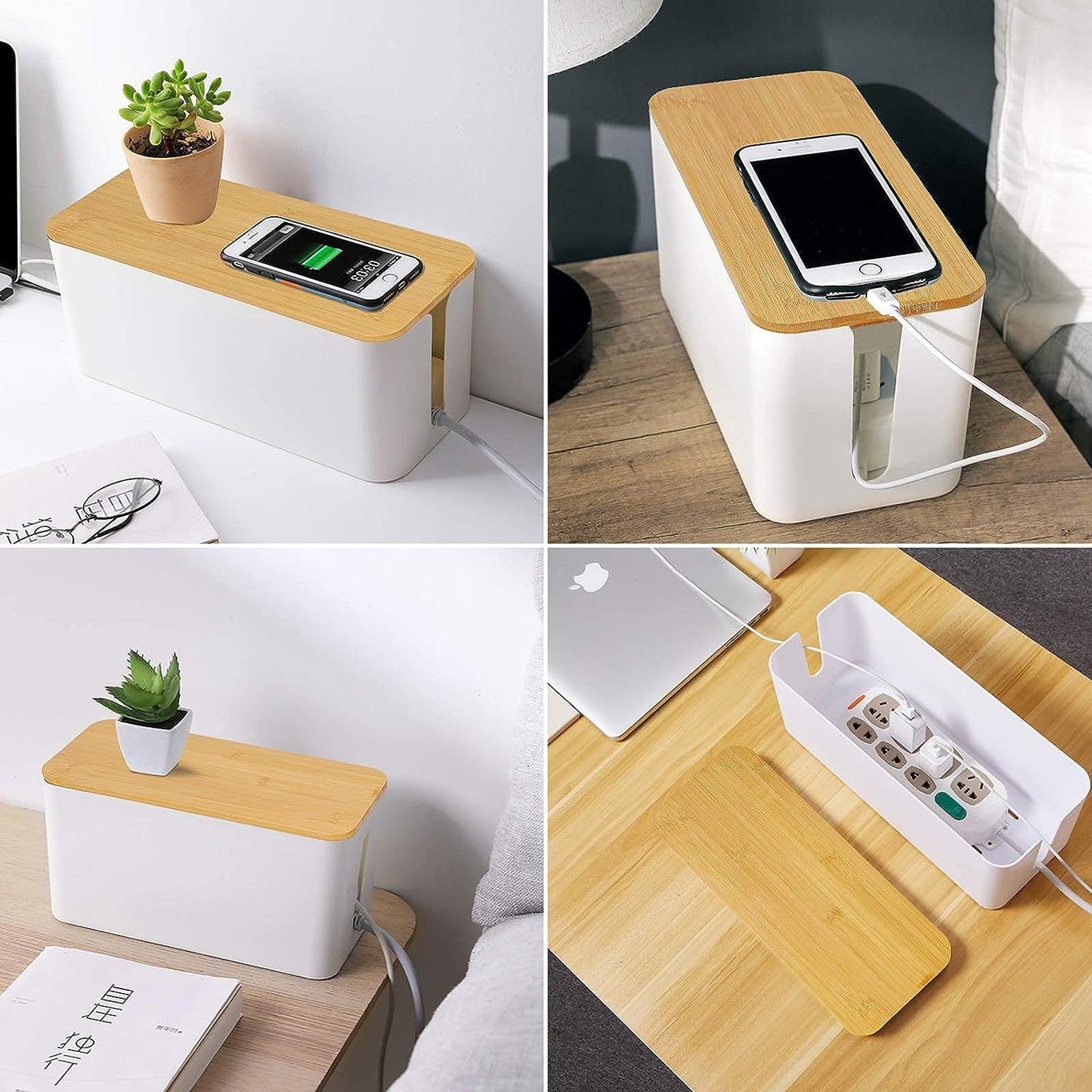 Power cord storage box