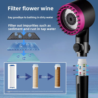 Powerful booster shower head