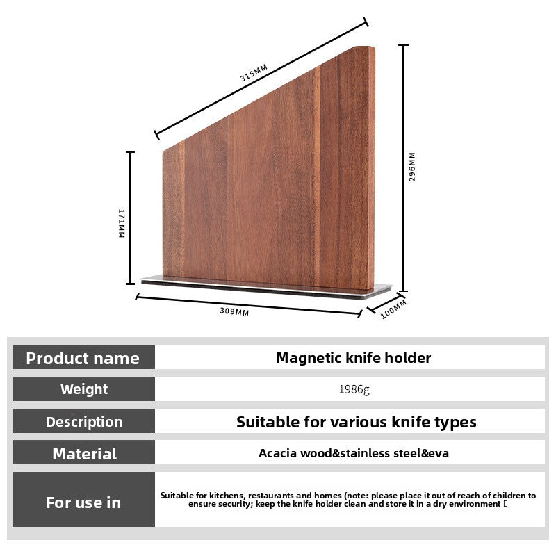 Powerful magnetic knife holder