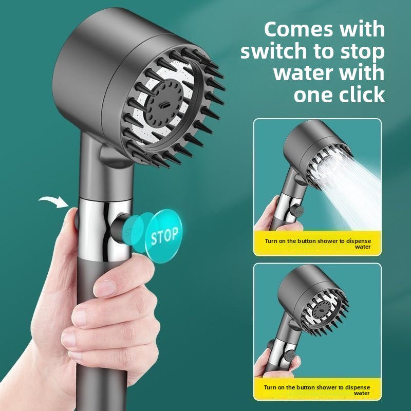 Powerful Supercharged Shower Head with Filter