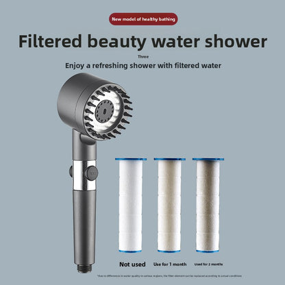 Powerful Supercharged Shower Head with Filter