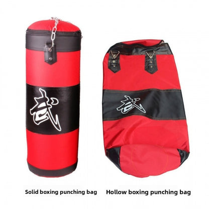 Practice boxing with sandbags