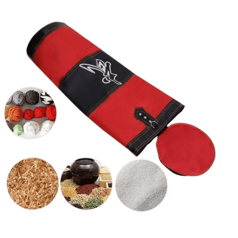 Practice boxing with sandbags