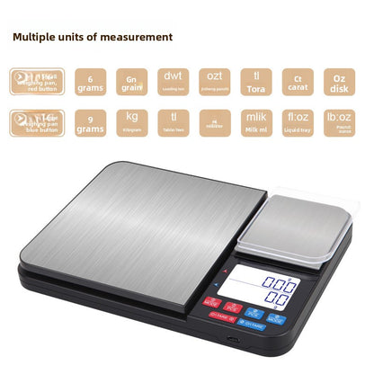 Precision Digital Kitchen Scale with Dual Weighing Pans