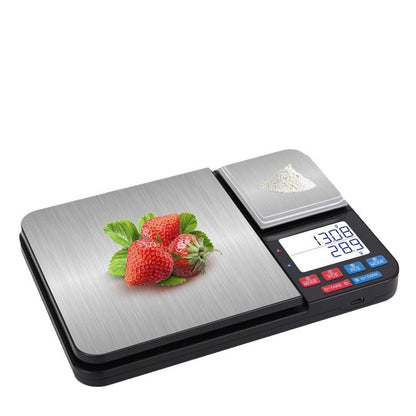 Precision Digital Kitchen Scale with Dual Weighing Pans