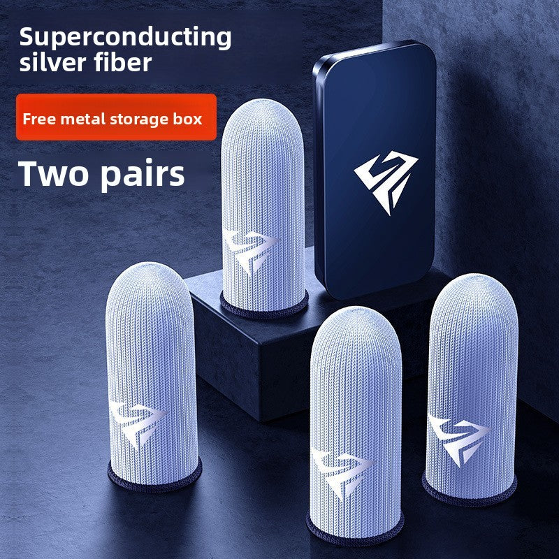 Premium Gaming Finger Gloves with Silver Fiber