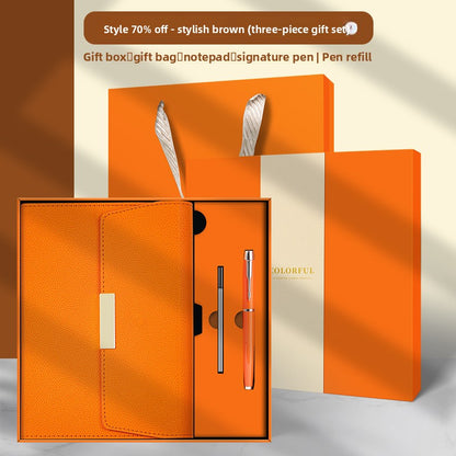 Premium Leather Notebook with Gift Box