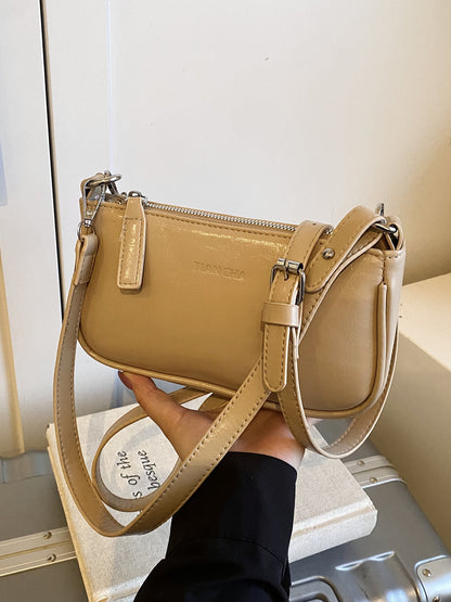 Premium PU Crossbody Bag for Women Urban Minimalist Shoulder Bag Small Square Bag