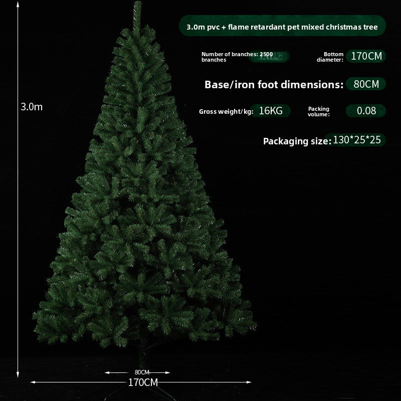 Premium PVC Christmas Tree with Dense Branches