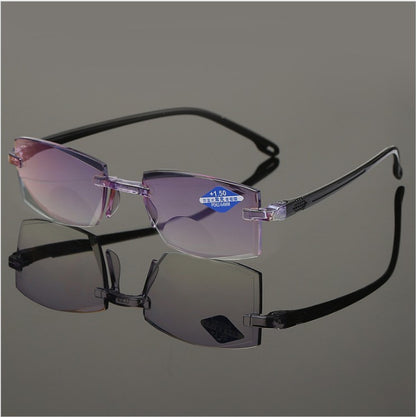 Presbyopia glasses with blue light protection