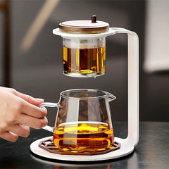 White frame transparent handle male cup