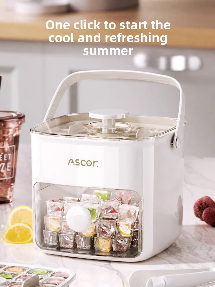 Press ice cube ice mold ice box