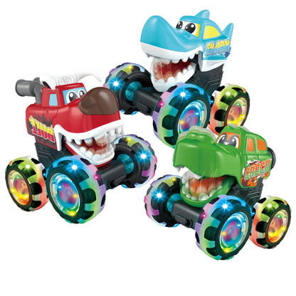 Press light toy car