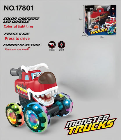Press light toy car