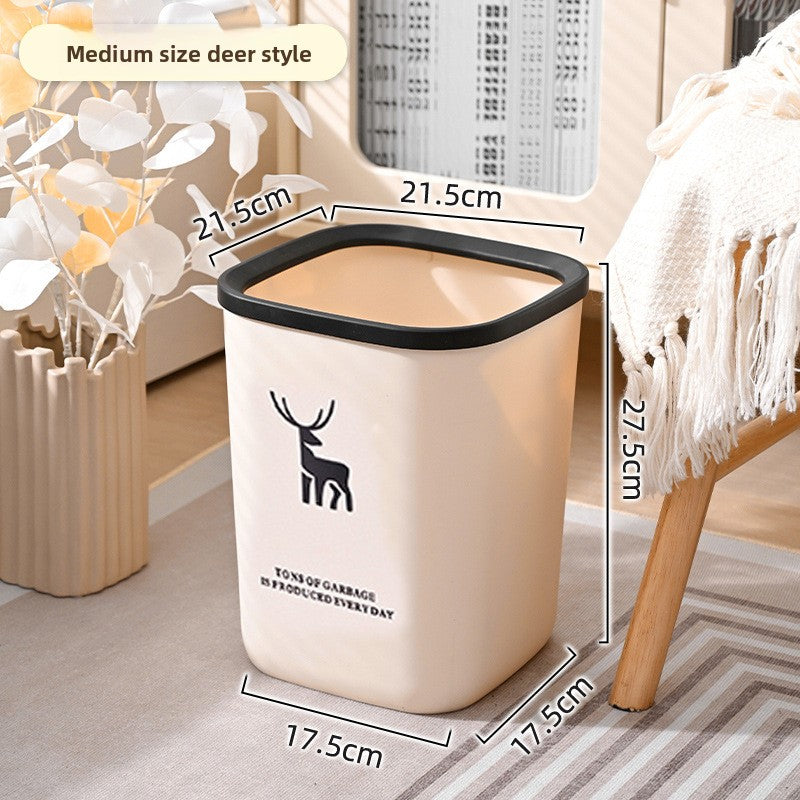 Press Ring Style Household Trash Bin