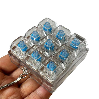 Press Stress Relief Keychain Toy with Optional LED