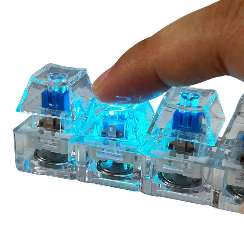 Press Stress Relief Keychain Toy with Optional LED