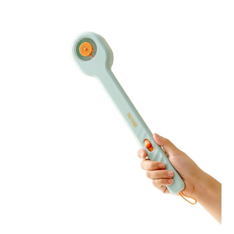 Press the bath brush