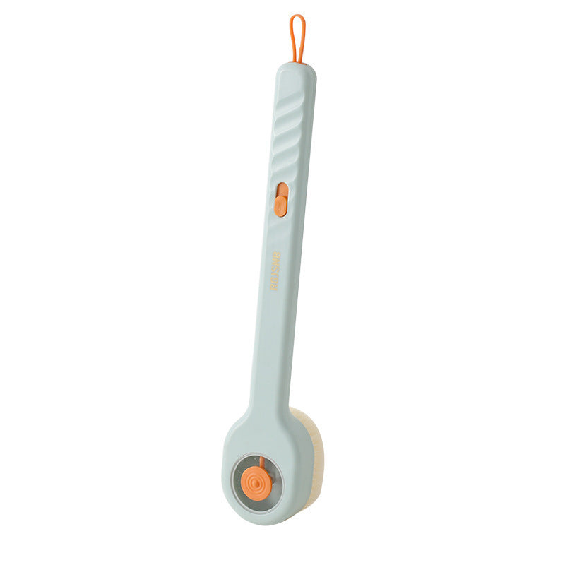 Press the bath brush