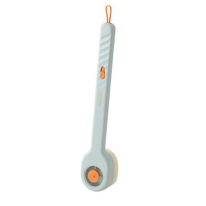 Press the bath brush