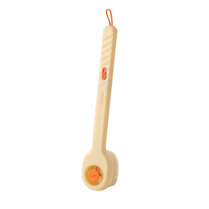Press the bath brush