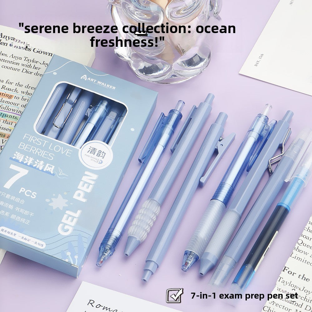 Press the gel pen