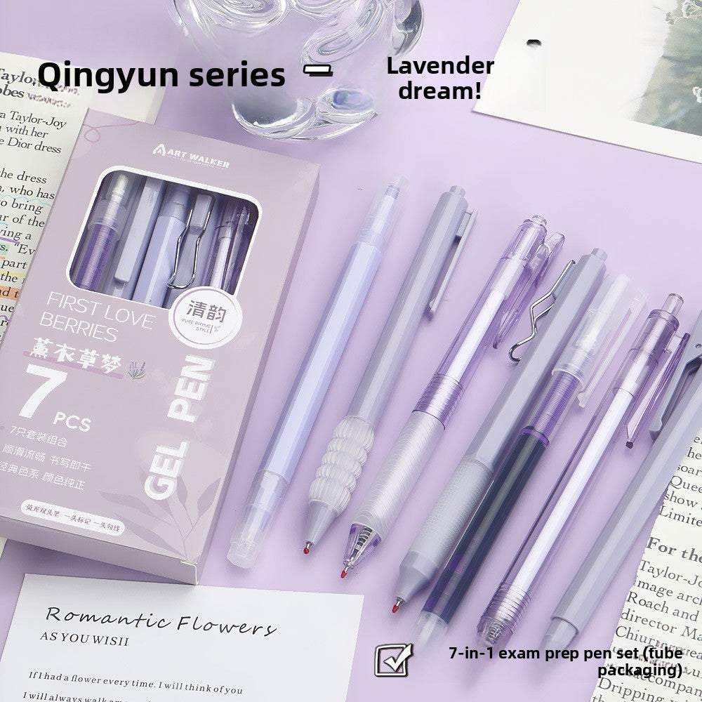 Press the gel pen