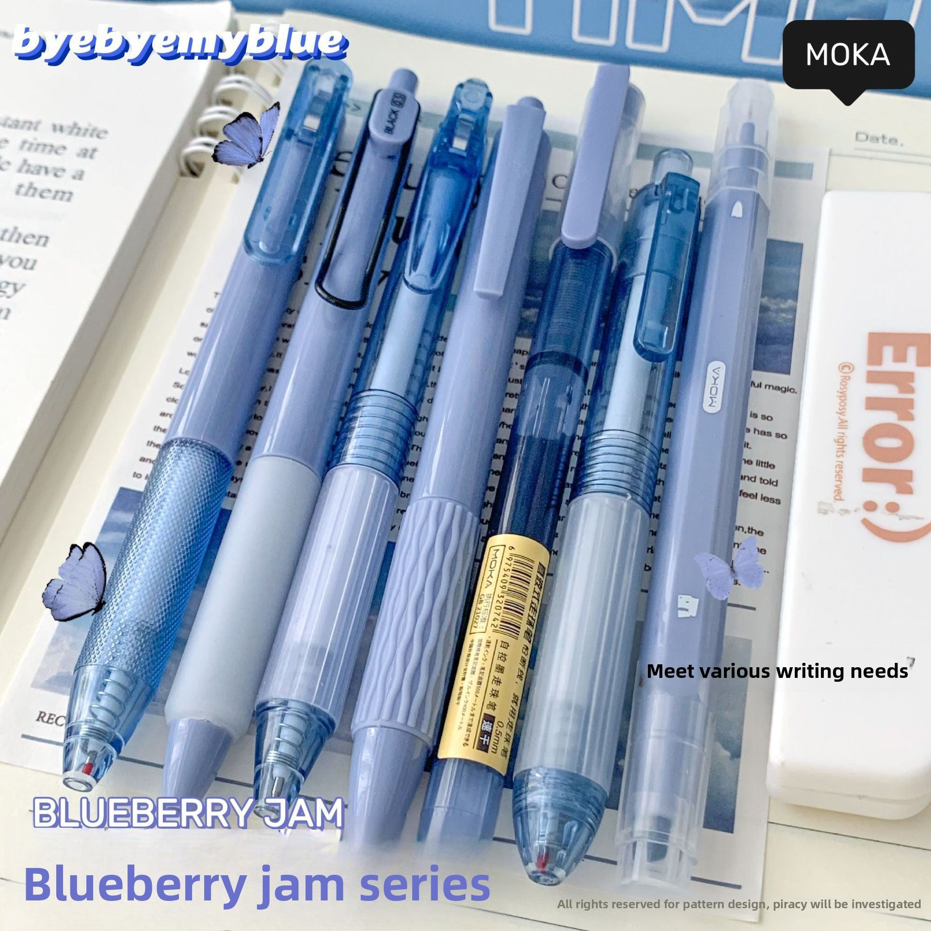 Press the gel pen