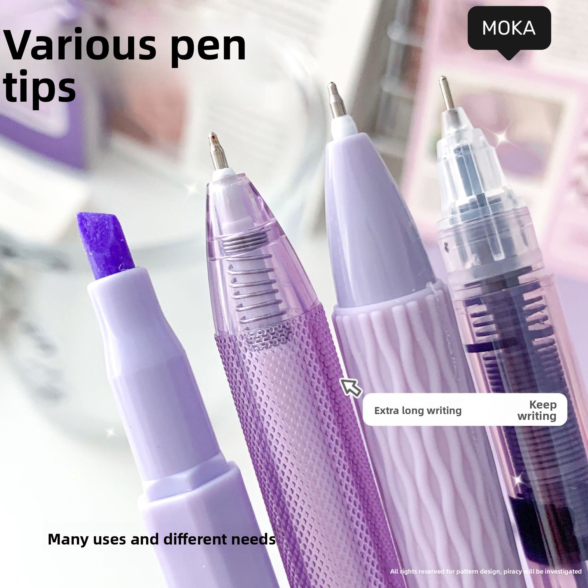 Press the gel pen