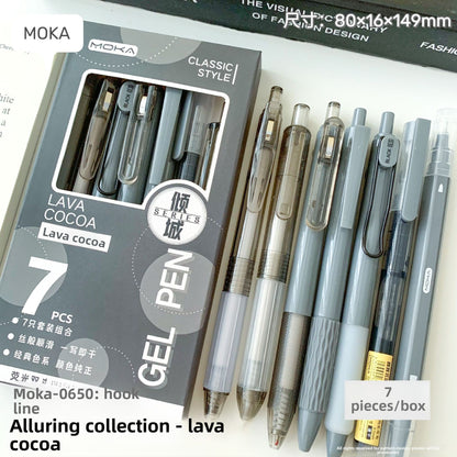 Press the gel pen