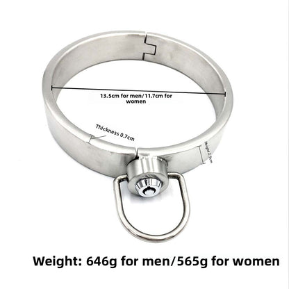 Press the lock collar