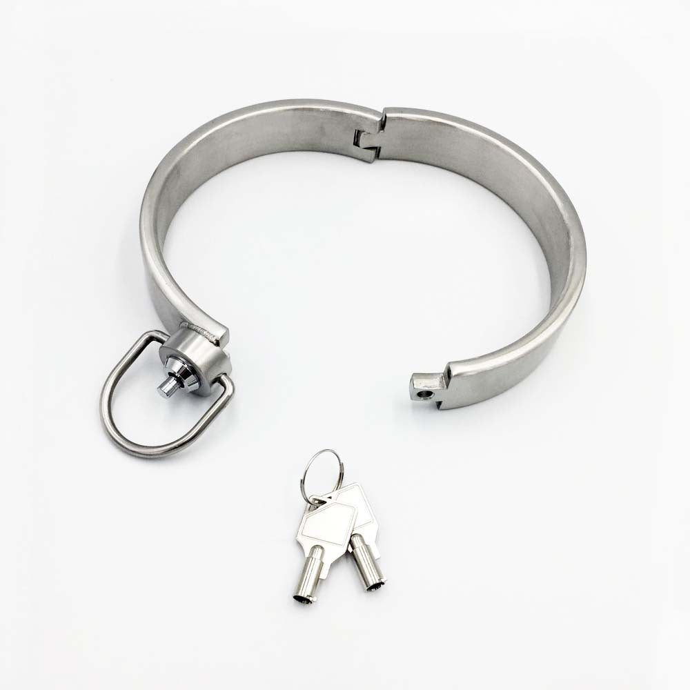 Press the lock collar