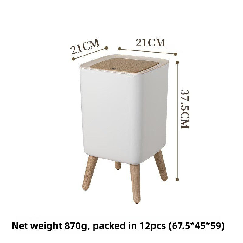 Press-Type Household Trash Can with Lid
