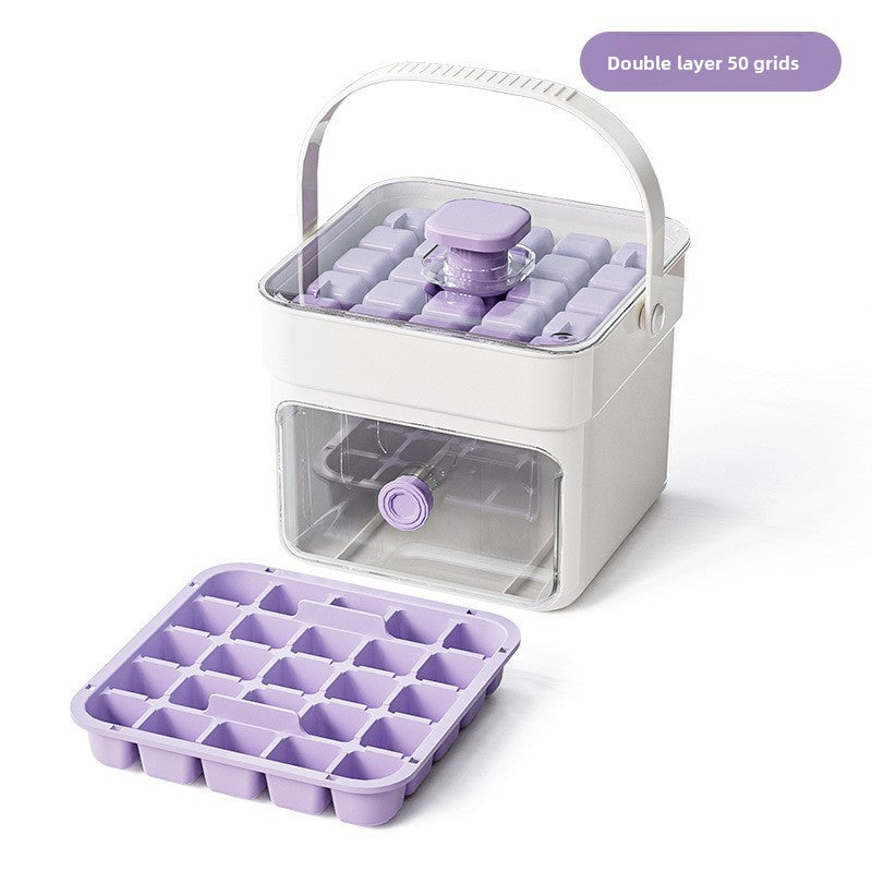 Press-Type Ice Cube Mold Food-Grade Ice Tray